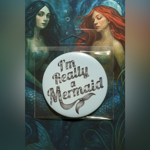 I’m Really a Mermaid Blue Magnet New Home Decor Refrigerator Magnet - Picture 1 of 2